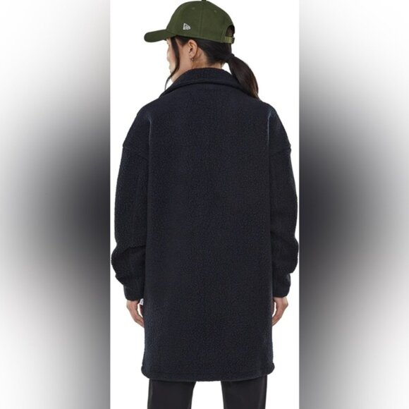 Vallier Sz M Valby Black Sherpa Coat - Picture 2 of 13